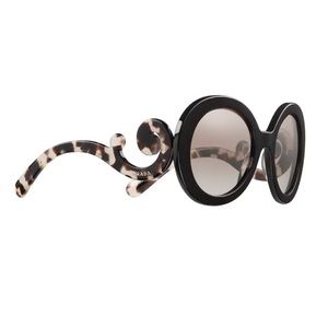 Prada Baroque Sunglasses with Tortoise Accent